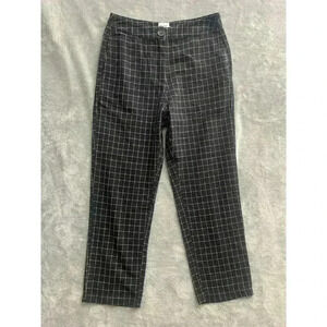 Princess Polly Pants Womens 4 The Spiro Checkered High Rise Relaxed Leg Casual